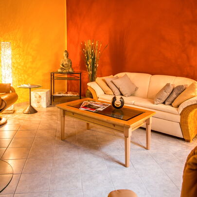 Entspannungsbereich im Wohlfühl-Vitallounge vom Parkhotel in Bad Schandau