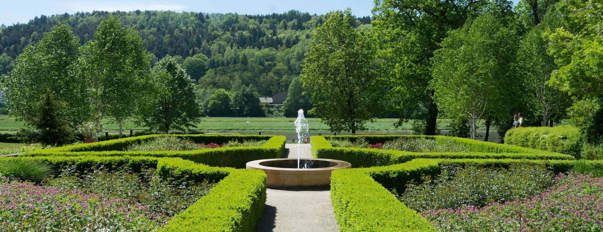 Parkanlage des Parkhotels Bad Schandau