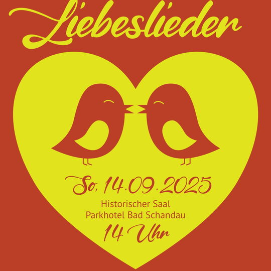 Plakat Konzert Liebeslieder 14.09.2025 - Parkhotel Bad Schandau
