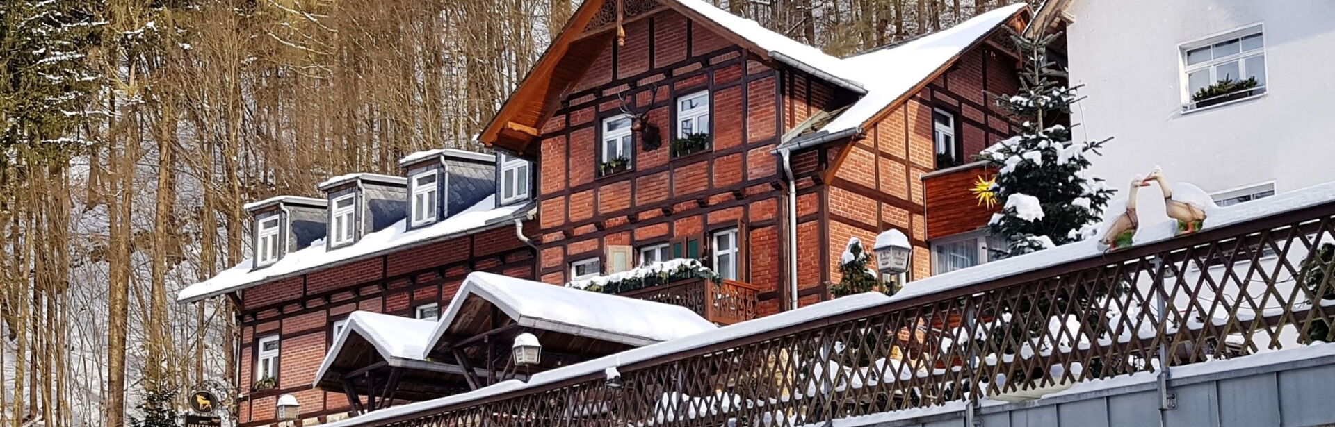 Forsthaus im Kirnitzschtal - verschneiter Winterzauber in der Sächsischen Schweiz