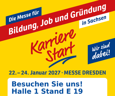 KarriereStart 2027 - Wir sind dabei: in Halle 1 am Stand E 19 - trefft uns persönlich!