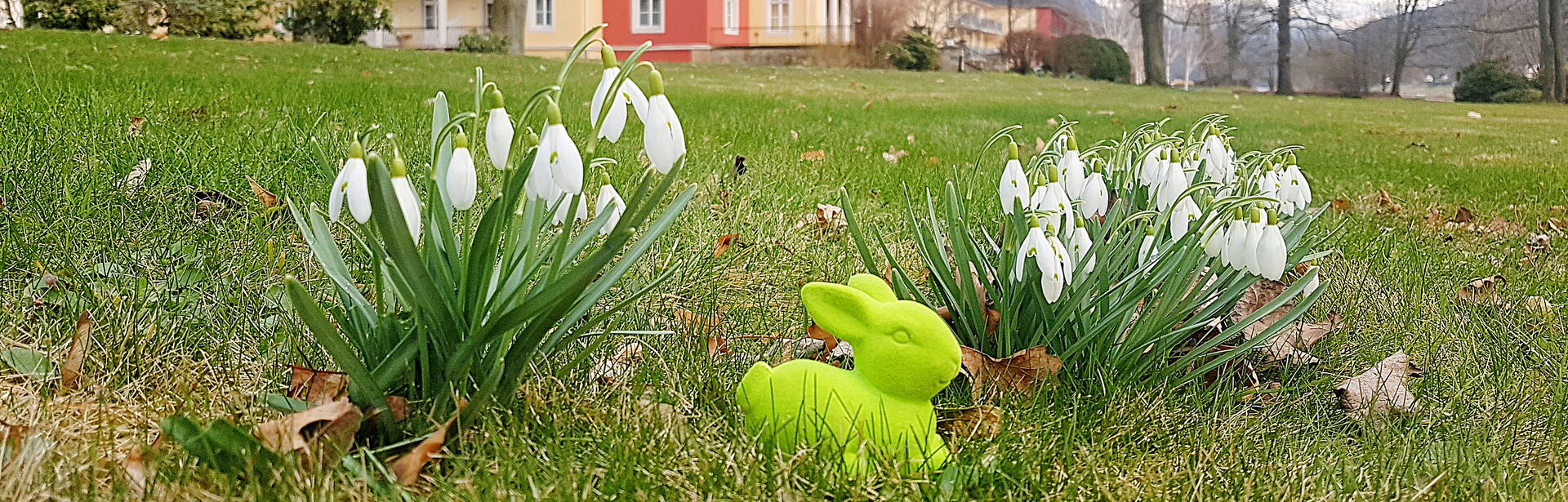 Parkanlage zu Ostern im Parkhotels Bad Schandau