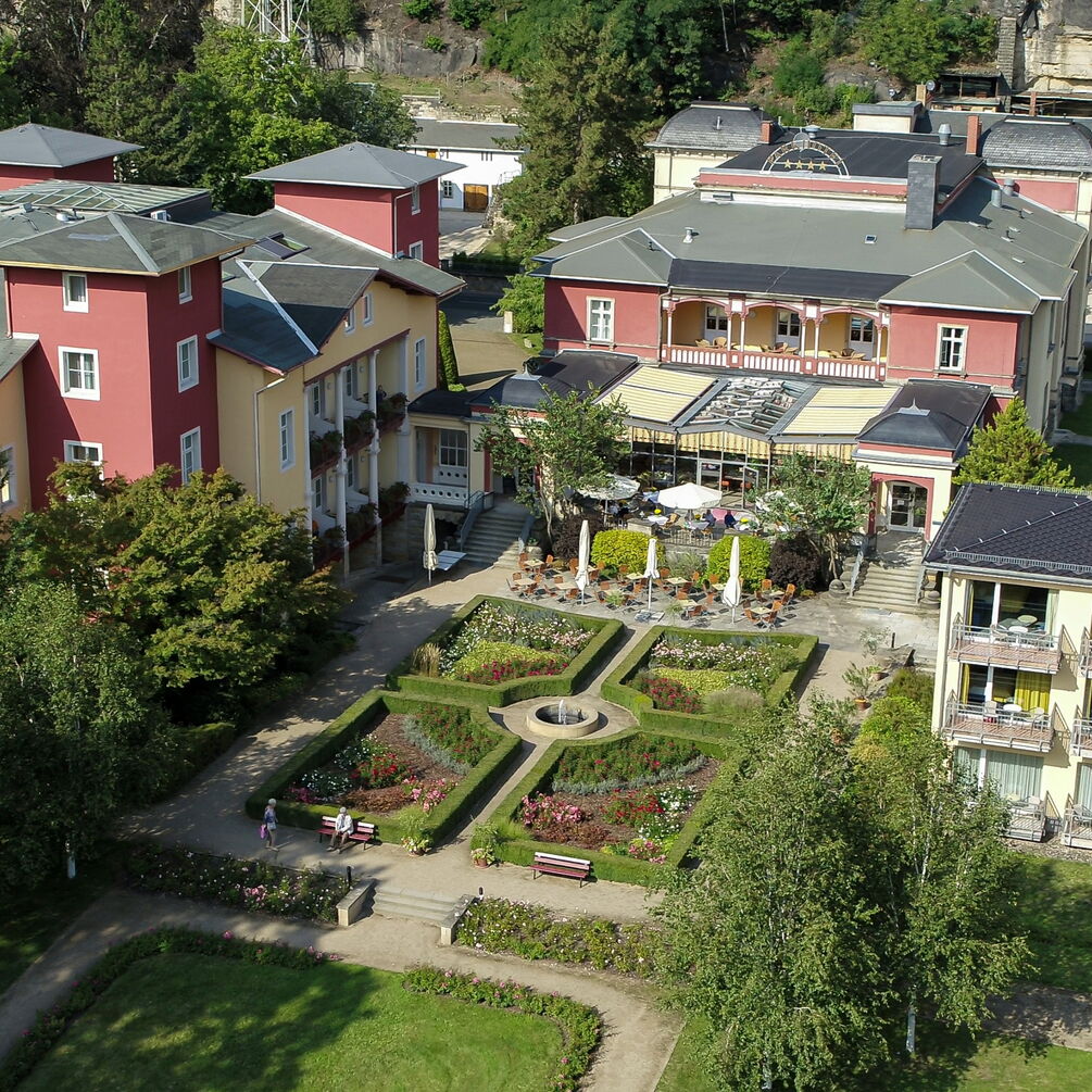 Luftaufnahmen vom Parkhotel Bad Schandau