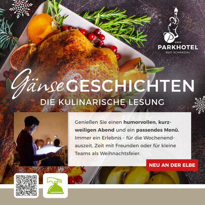 Parkhotel Bad Schandau - Gänsegeschichten: die Kulinarische Lesung mit Andrea Reimann im Advent